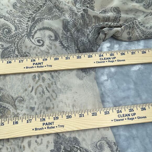 Chicos Top Womens 2 / US Large Paisley Animal Print Semi-sheer Sharkbite Hem - Picture 11 of 16